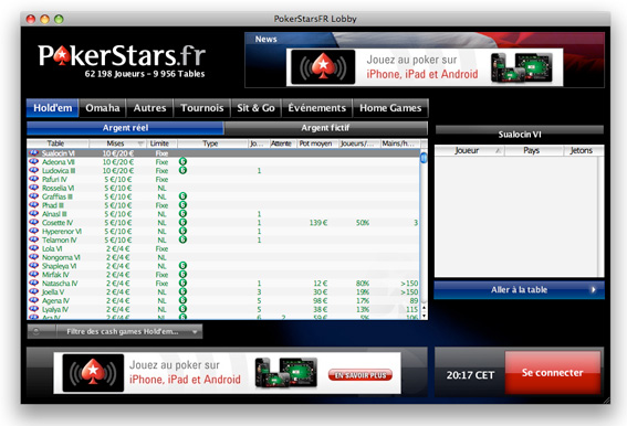 lobby pokerstars mac